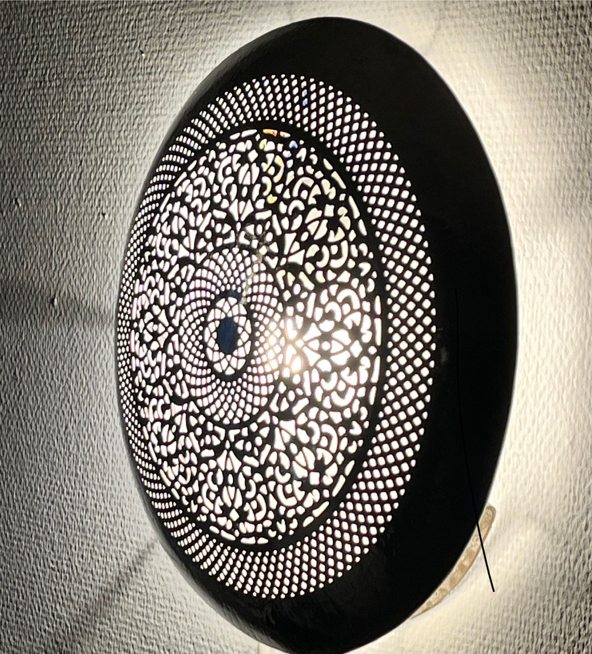 Silber 40x40 cm Orientalische Wandlampe Handgefertigte aus Messing