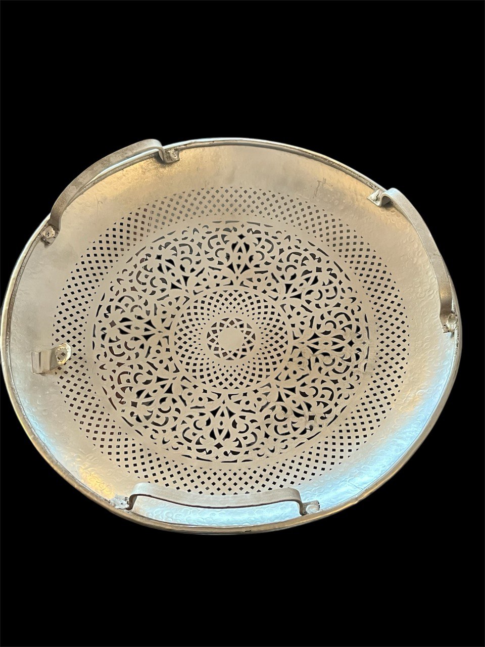 Silber 40x40 cm Orientalische Wandlampe Handgefertigte aus Messing